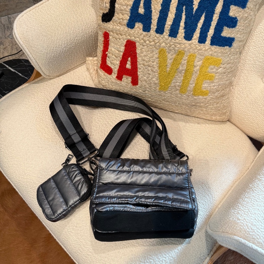 Think Royln Tammy in Silver Grey with Detachable Mini Clip